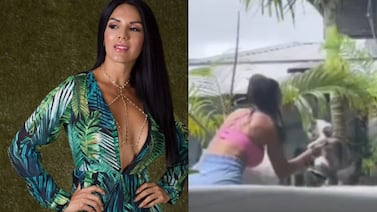(Video) Marcela Negrini estuvo a punto de sufrir un tremendo accidente en su casa