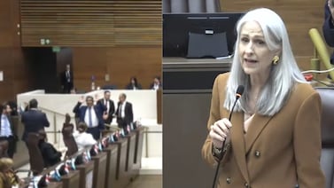 Nogui Acosta imita el ‘lero lero’ de Rodrigo Chaves; Abril Gordienko le pide respetar su investidura