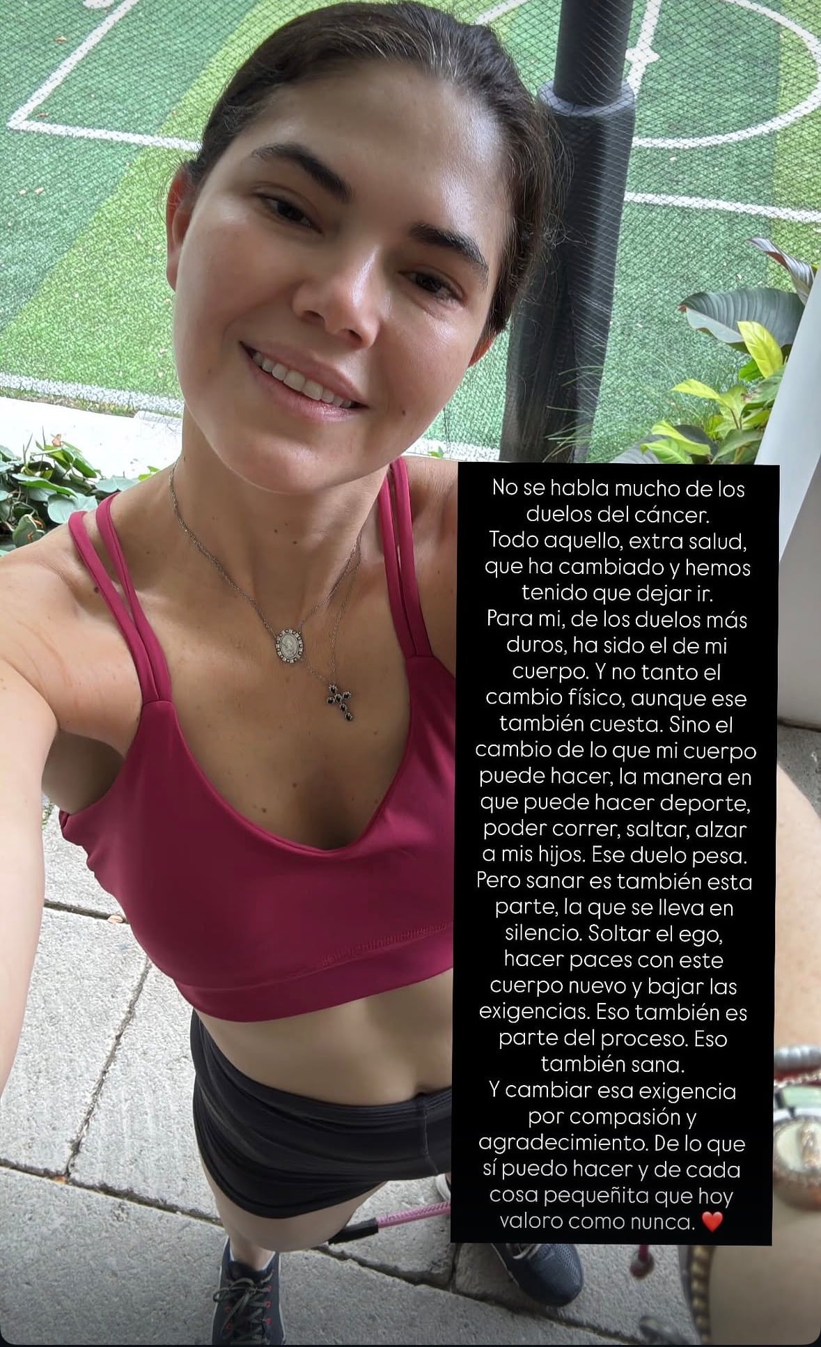 Carolina Jaikel se refirió a un tema del que considera que se habla poco alrededor del cáncer.