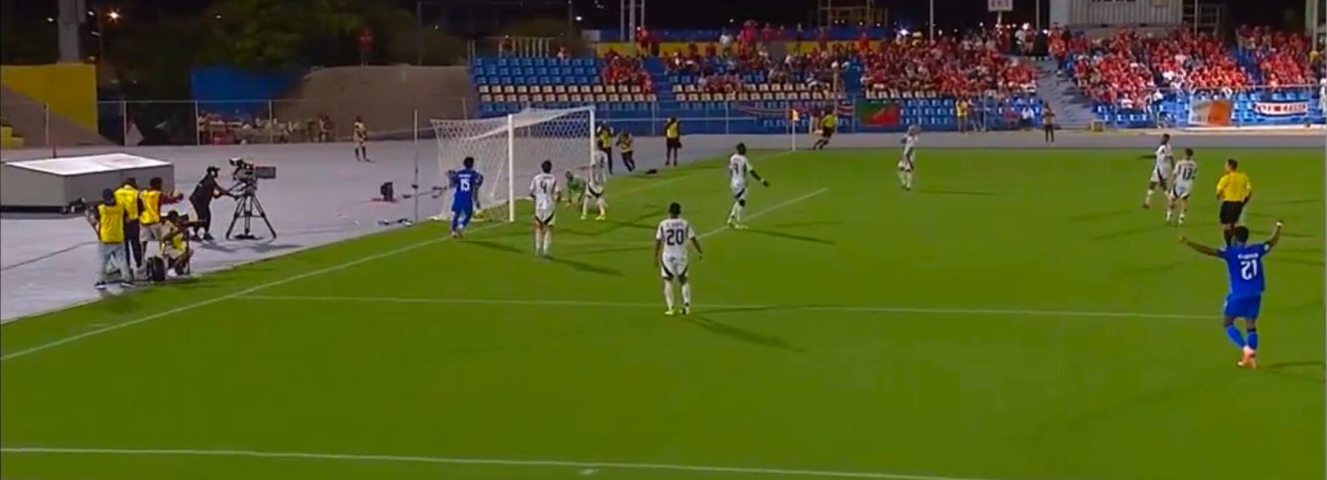 Haití 1-0 Costa Rica. Foto tomada de X.