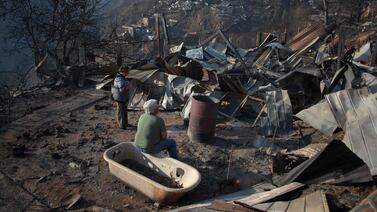 150 viviendas fueron arrasadas por incendio forestal en Chile