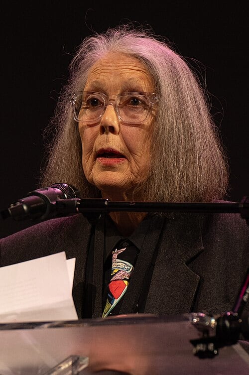 La autora canadiense Anne Carson en los National Book Awards de Estados Unidos del 2024.