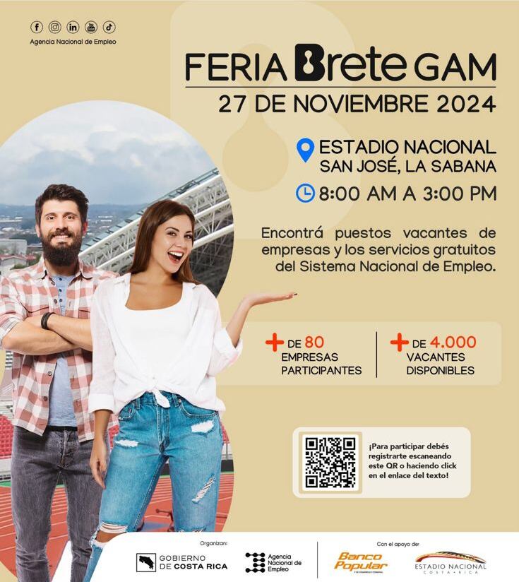 La feria de empleo será el 27 de noviembre en el Estadio Nacional. Captura