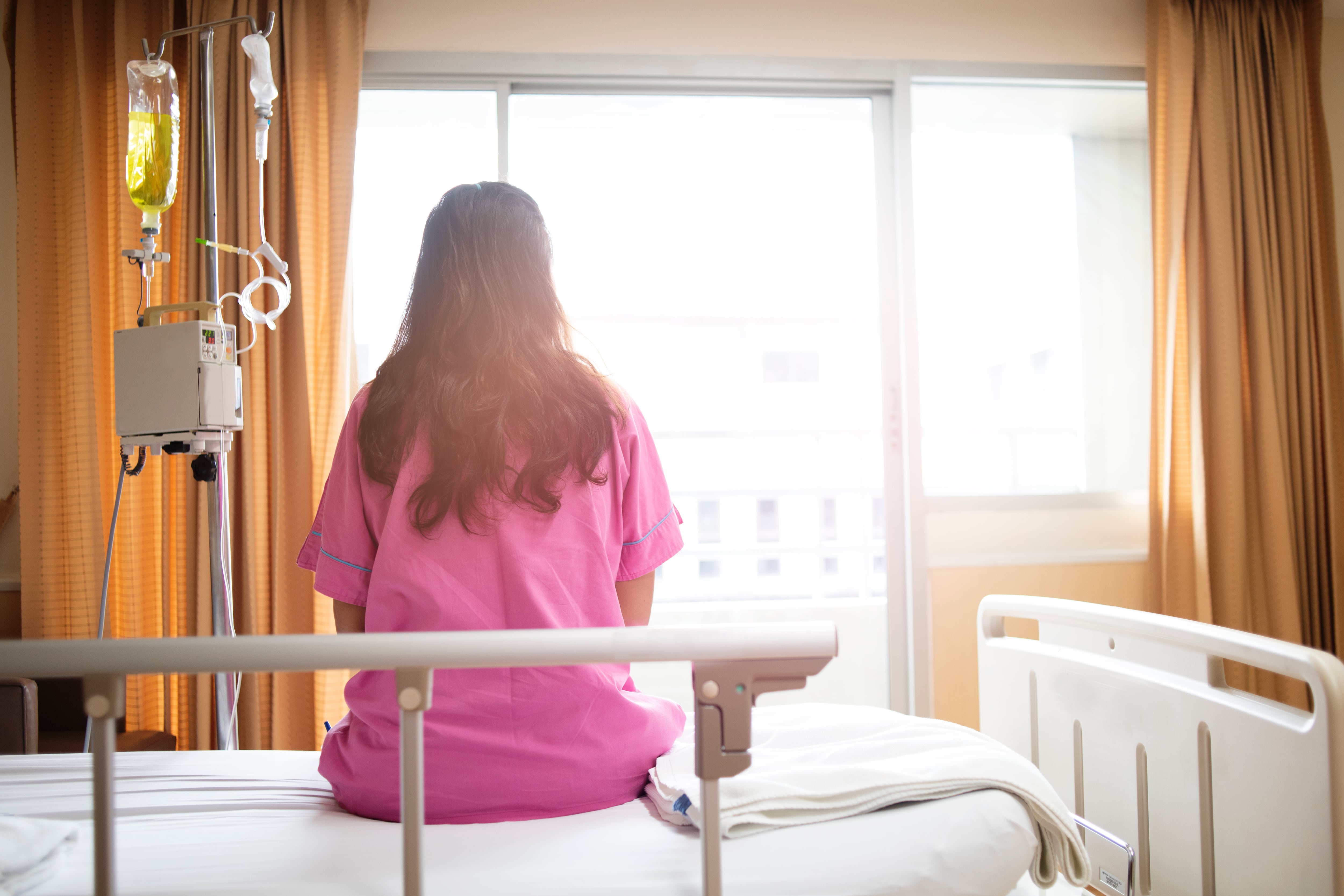 Female,Patient,With,Iv,Drop,In,Her,Arm.,Young,Women