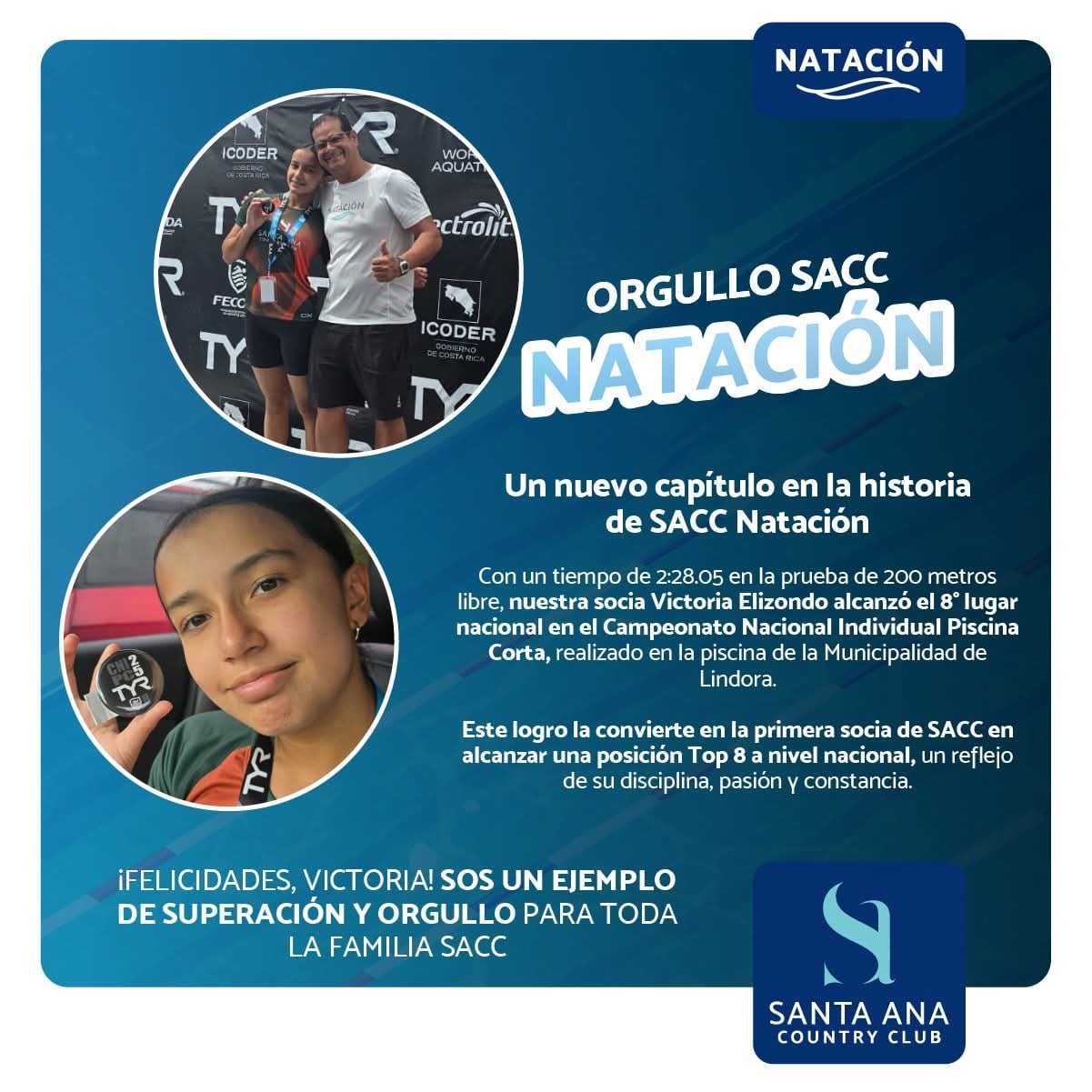 Victoria Elizondo amaba la natación y sus medallas son un tesoro para su familia.