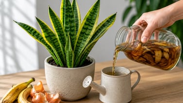 Abono casero para la lengua de suegra: así puede prepararlo con ingredientes de cocina