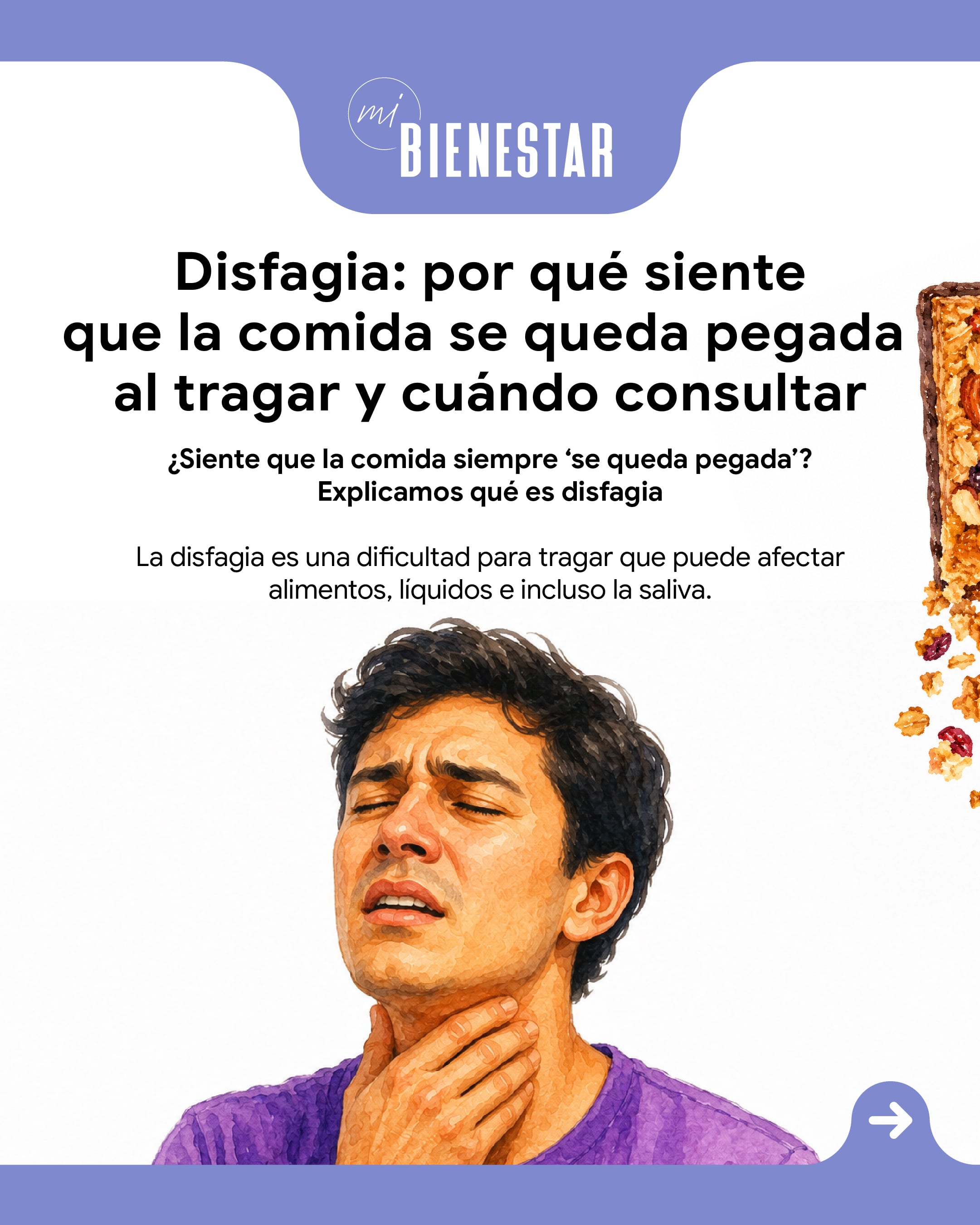 Dos especialistas explican qué es la disfagia y cuáles son las señales de alerta.