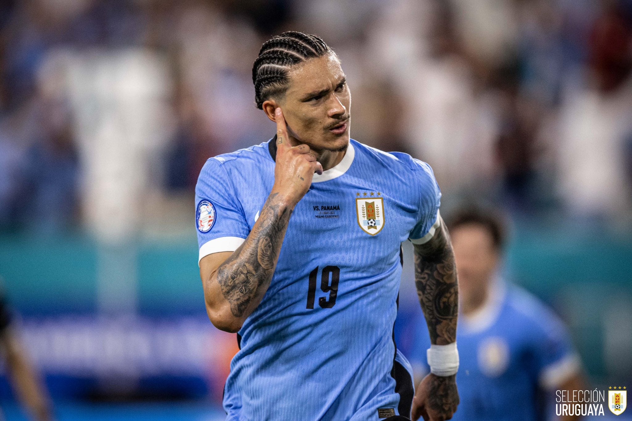Darwin Núñez marcó uno de los goles de Uruguay contra Panamá. Fotografía: Federación Uruguaya de Fútbol