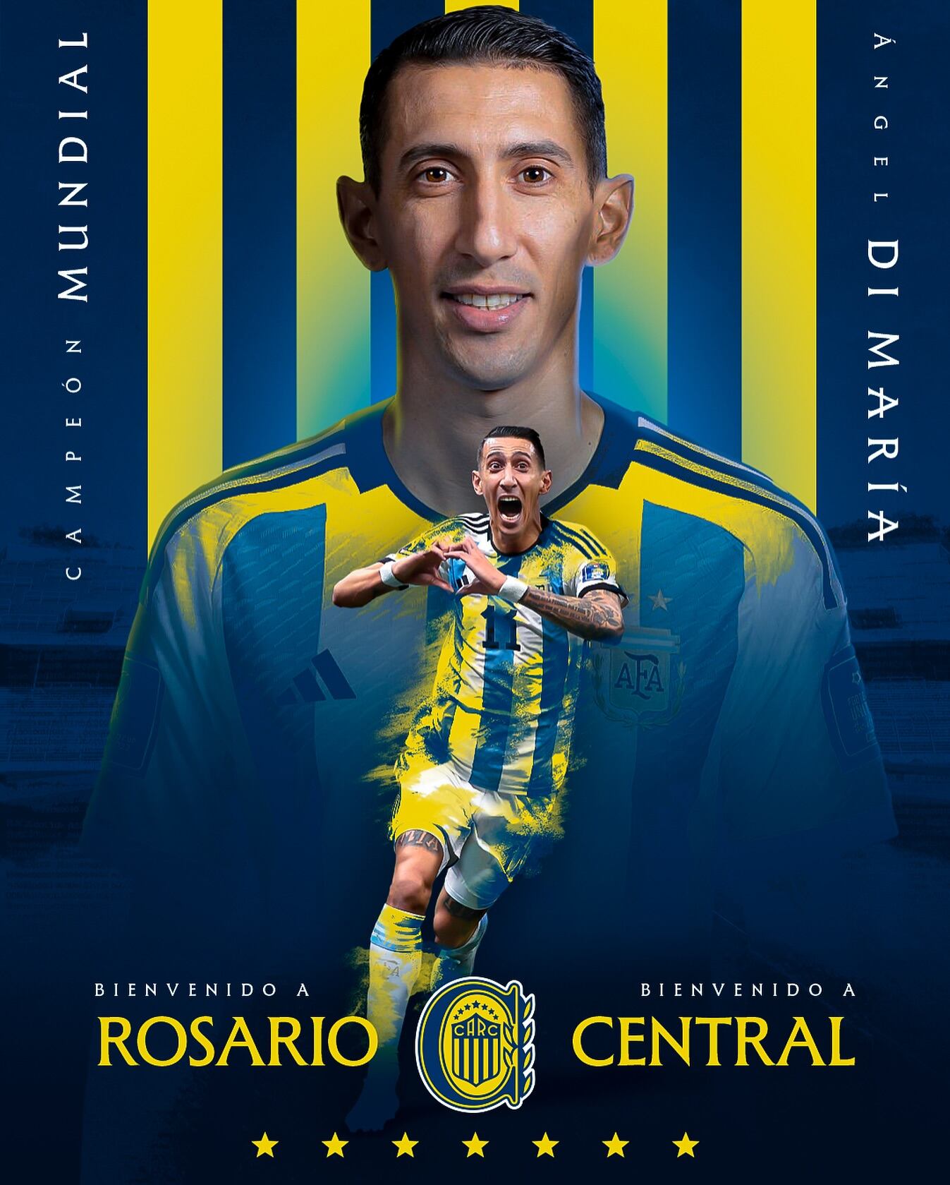 Di María vuelve a Rosario Central después de 18 años