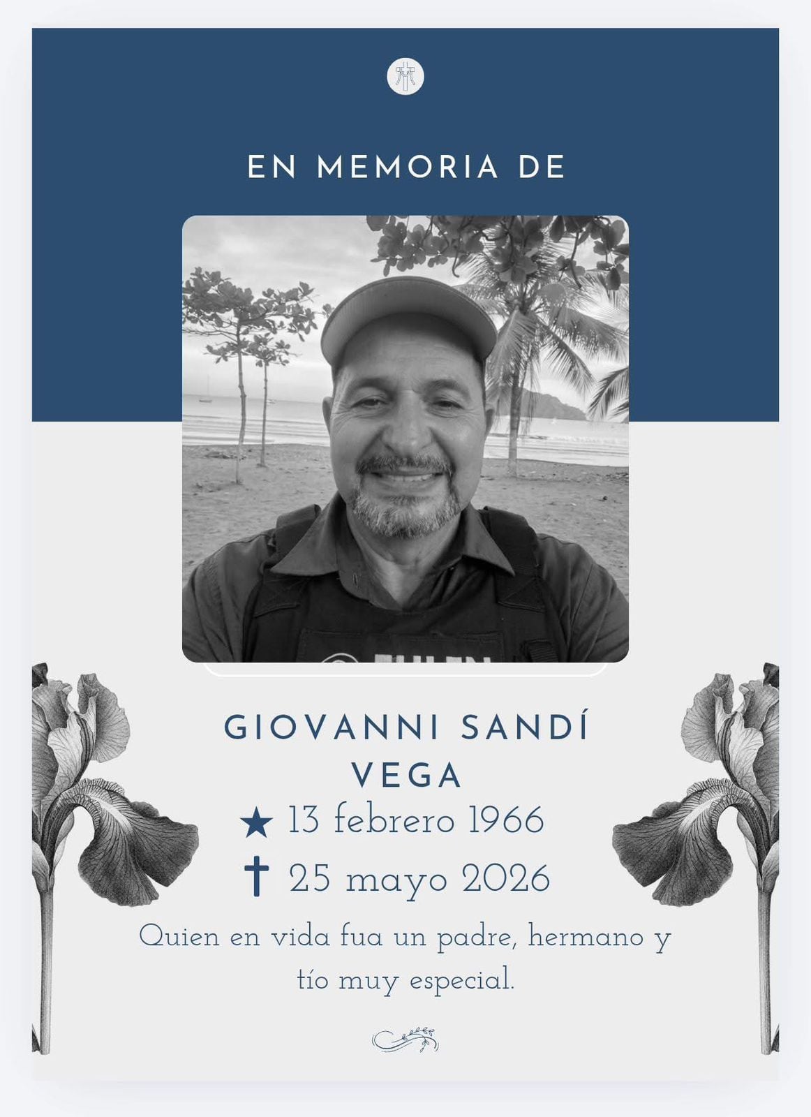 Don Geovanni Sánchez Vega era padre de un adolescente, quien el próximo miércoles cumplirá 14 años.