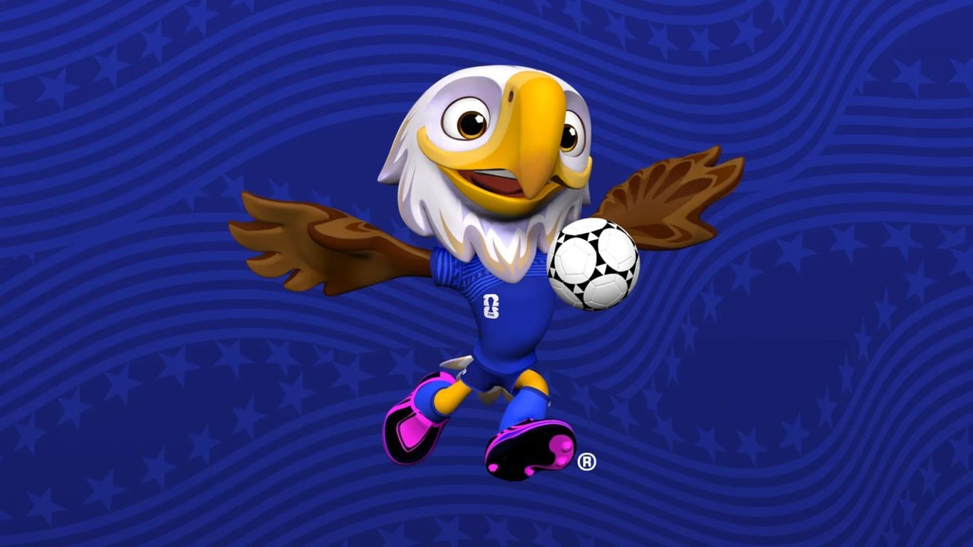 Clutch, el águila que representa a Estados Unidos en el Mundial 2026, promueve la unión, el optimismo y el trabajo en equipo dentro y fuera de la cancha.