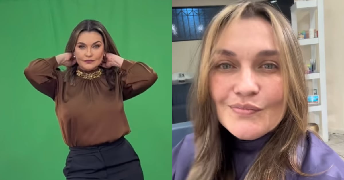 Natalia García apareció de vuelta en televisión con unos toques de rubio en su cabello.