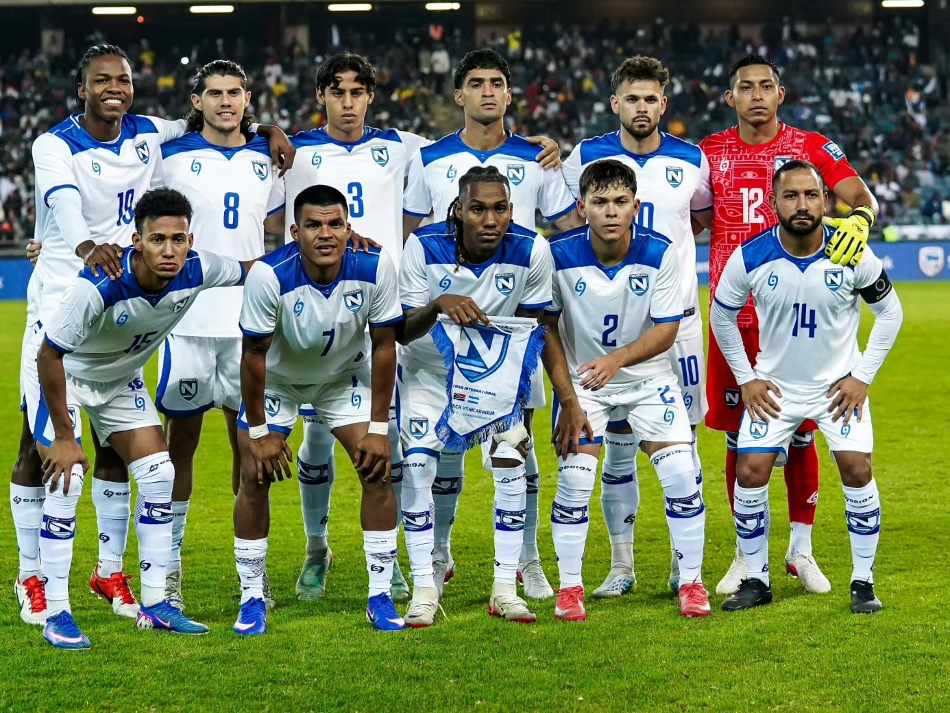 Adonis Pineda fue titular con la Selección de Nicaragua ante Sudáfrica.
