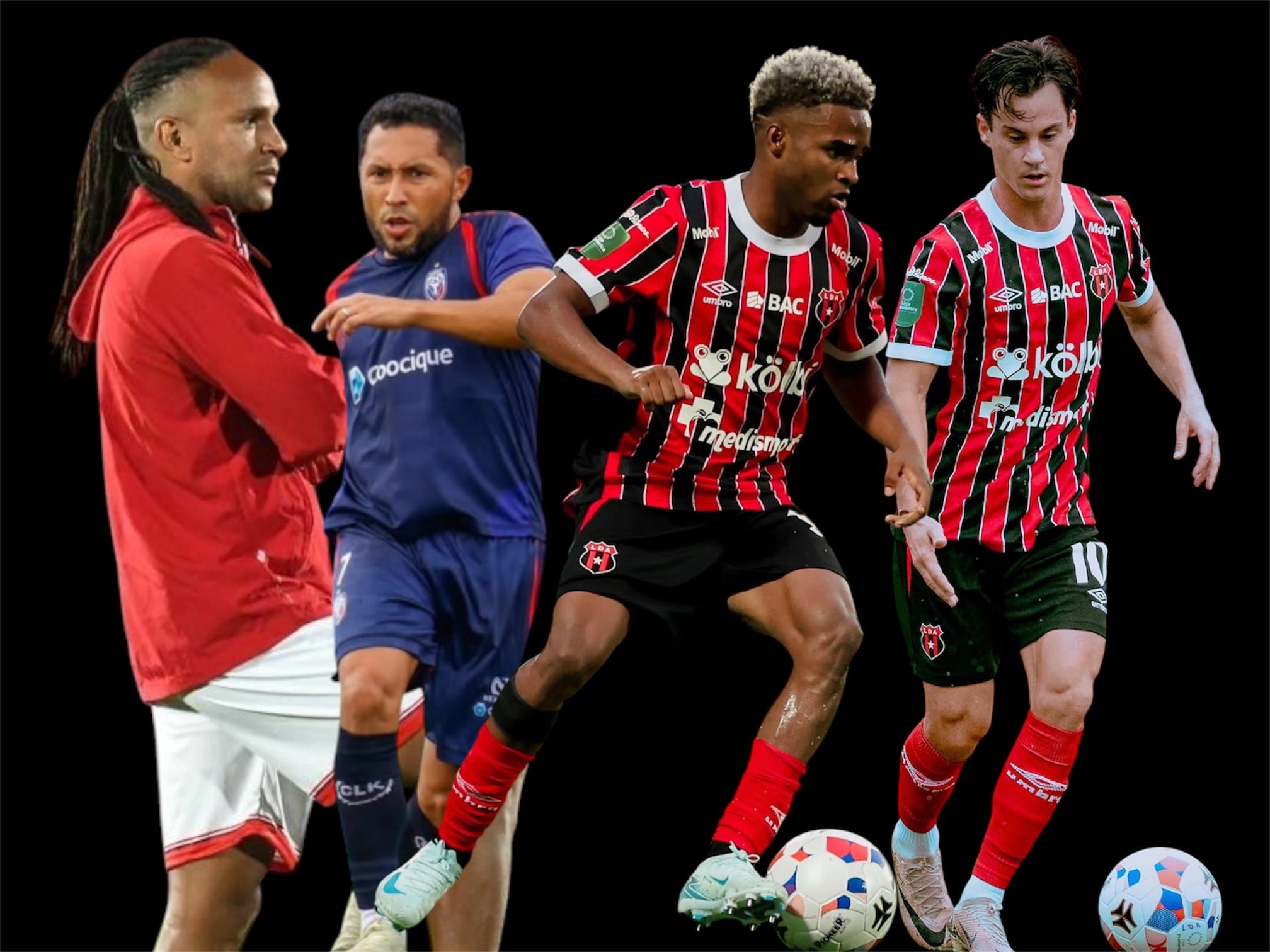 Jonathan McDonald, Allen Guevara, Kenyel Michel y Juan Pablo Añor serían protagonistas en el partido entre Liga Deportiva Alajuelense y San Carlos.