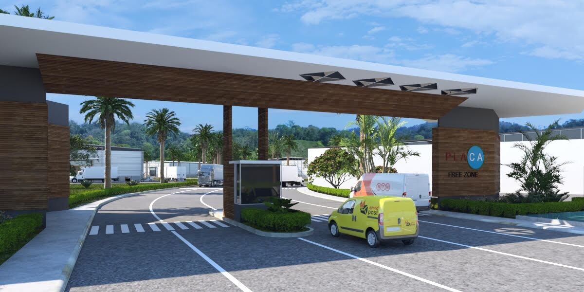 Plataforma Logística Caribe (PLACA) tendrá 21 hectáreas de edificaciones, es decir un 70% del terreno total. Ofrecerá naves industriales, bodegas, centro corporativo de oficinas y para eventos, apartahotel ejecutivo, heliopuerto y foodcourt. Foto: Cortesía de la empresa.