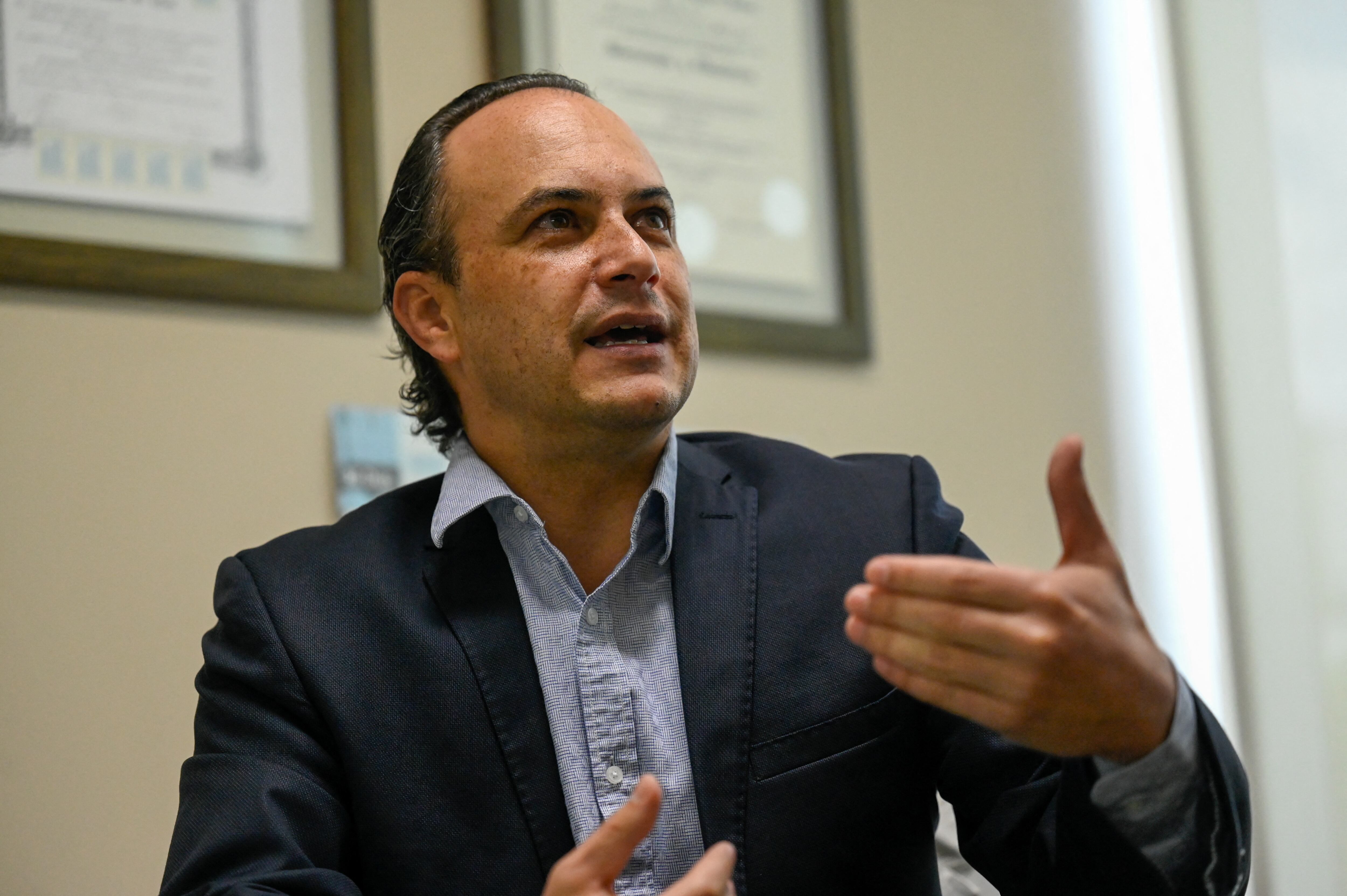 Ricardo Salguero, presidente del Consejo Nacional Empresarial (CNE) creado hace un año y medio y que aglutina a un centenar de empresas empeñadas en la transparencia que se oponen a la poderosa y cuestionada élite empresarial que hace décadas controla el país.