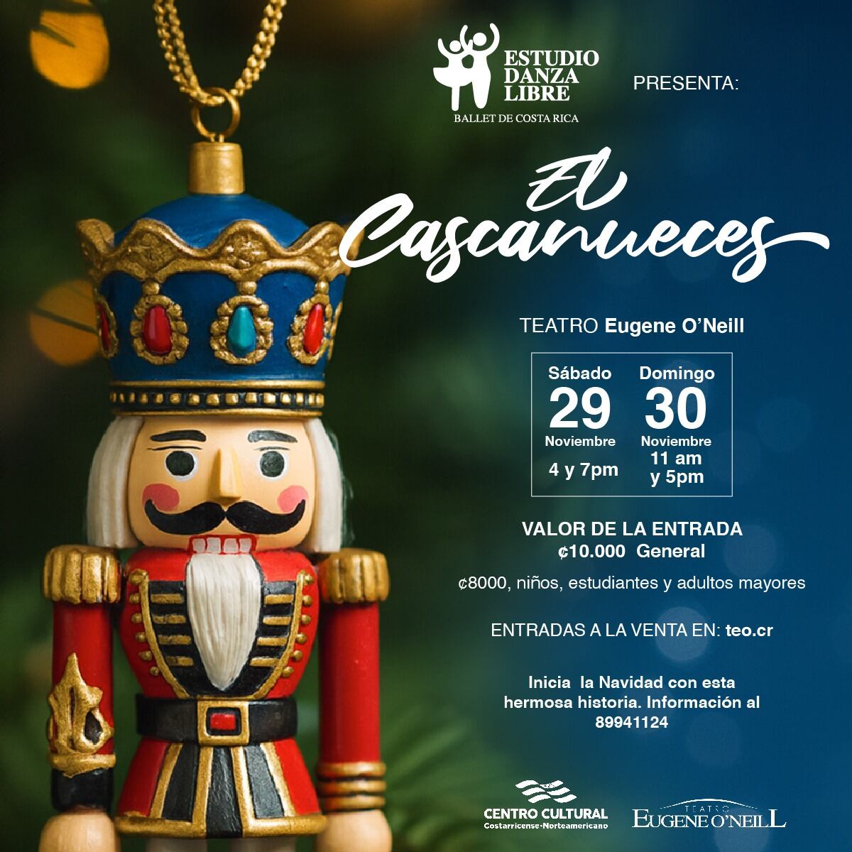 La obra 'El Cascanueces' tendrá dos fechas el último fin de semana de noviembre.