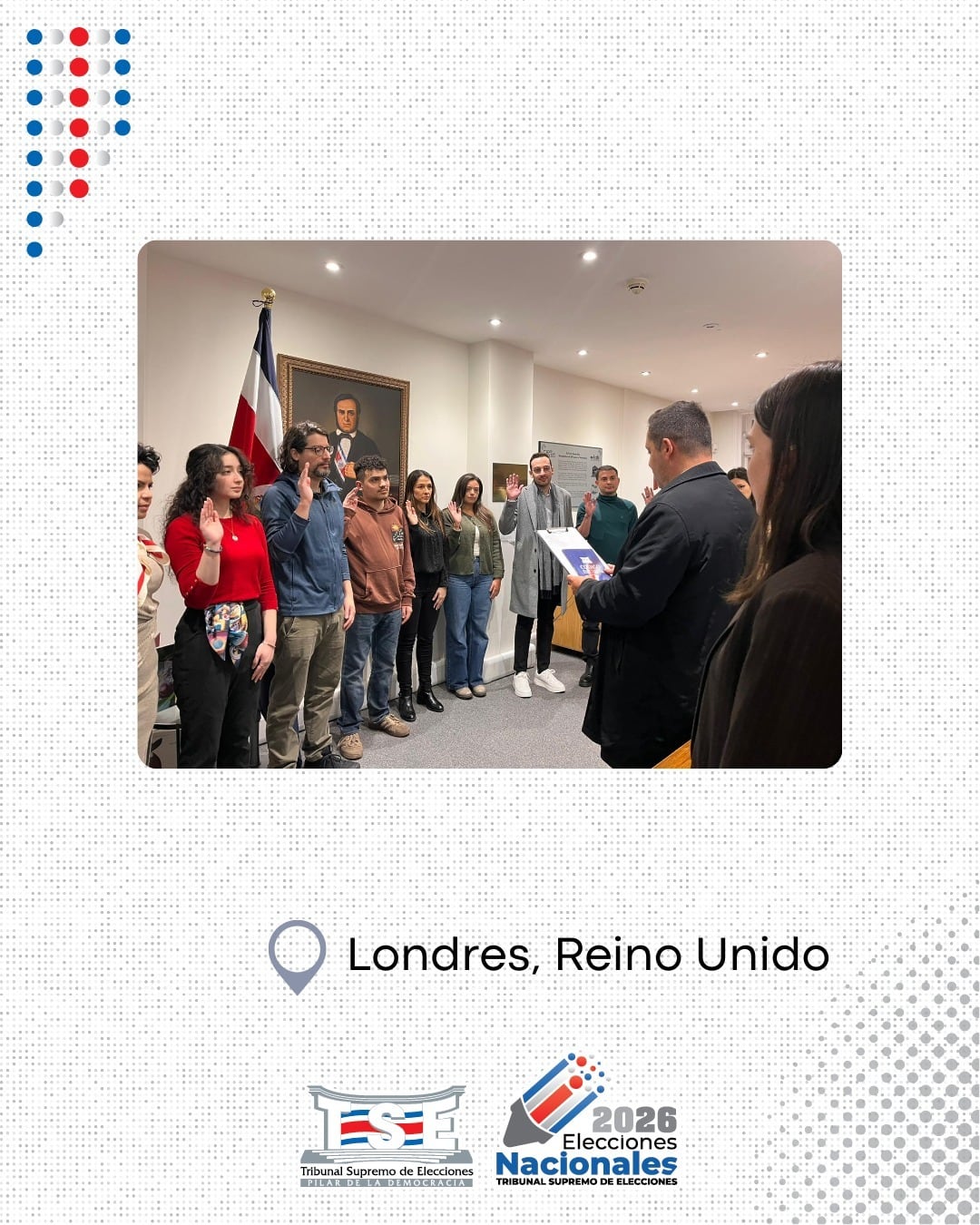 Una composición de imágenes en donde se ven los voluntarios juramentándose en Reino Unido.