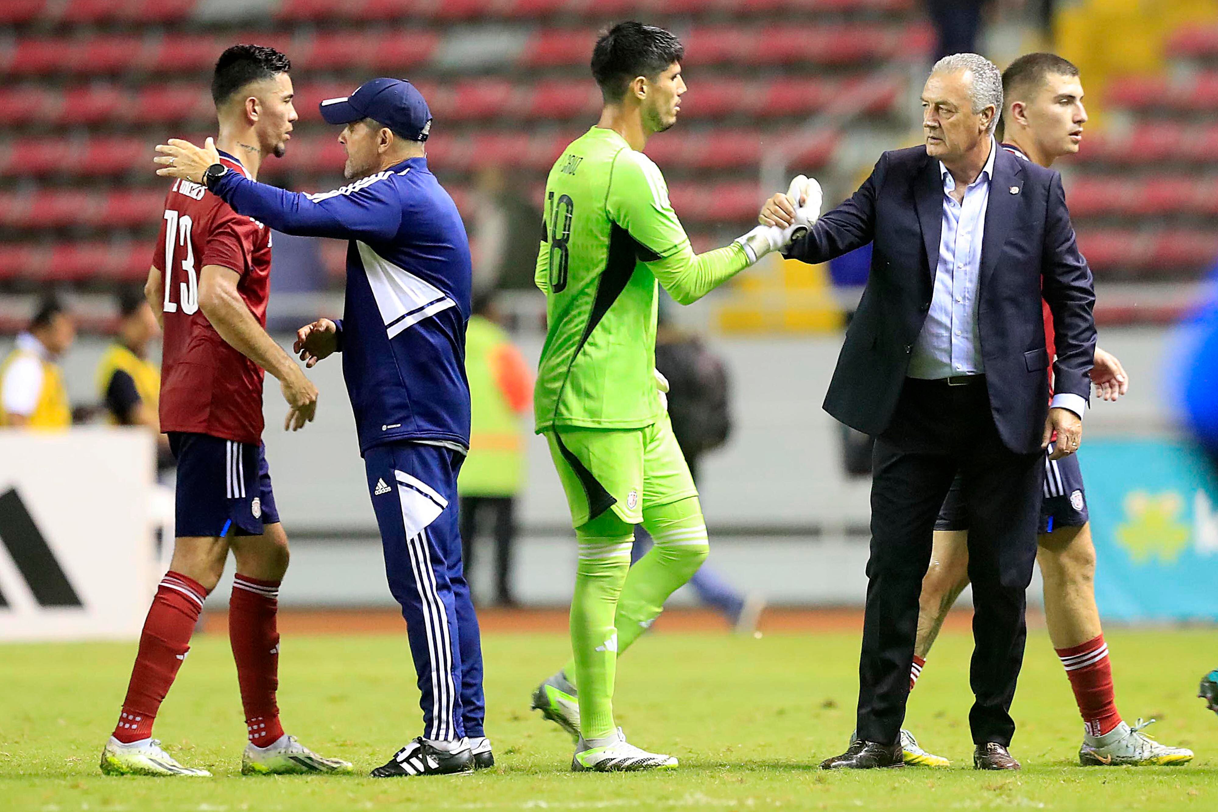 02/02/2024 Estadio Nacional, La Sabana. La Selección Nacional de Costa Rica recibió a su similar de El Salvaldor, en partido amistoso o de fogueo previo al importantísimo juego de La Sele, del próximo mes frente a Honduras, donde se jugará la clasificación a la Copa América. Foto: Rafael Pacheco Granados