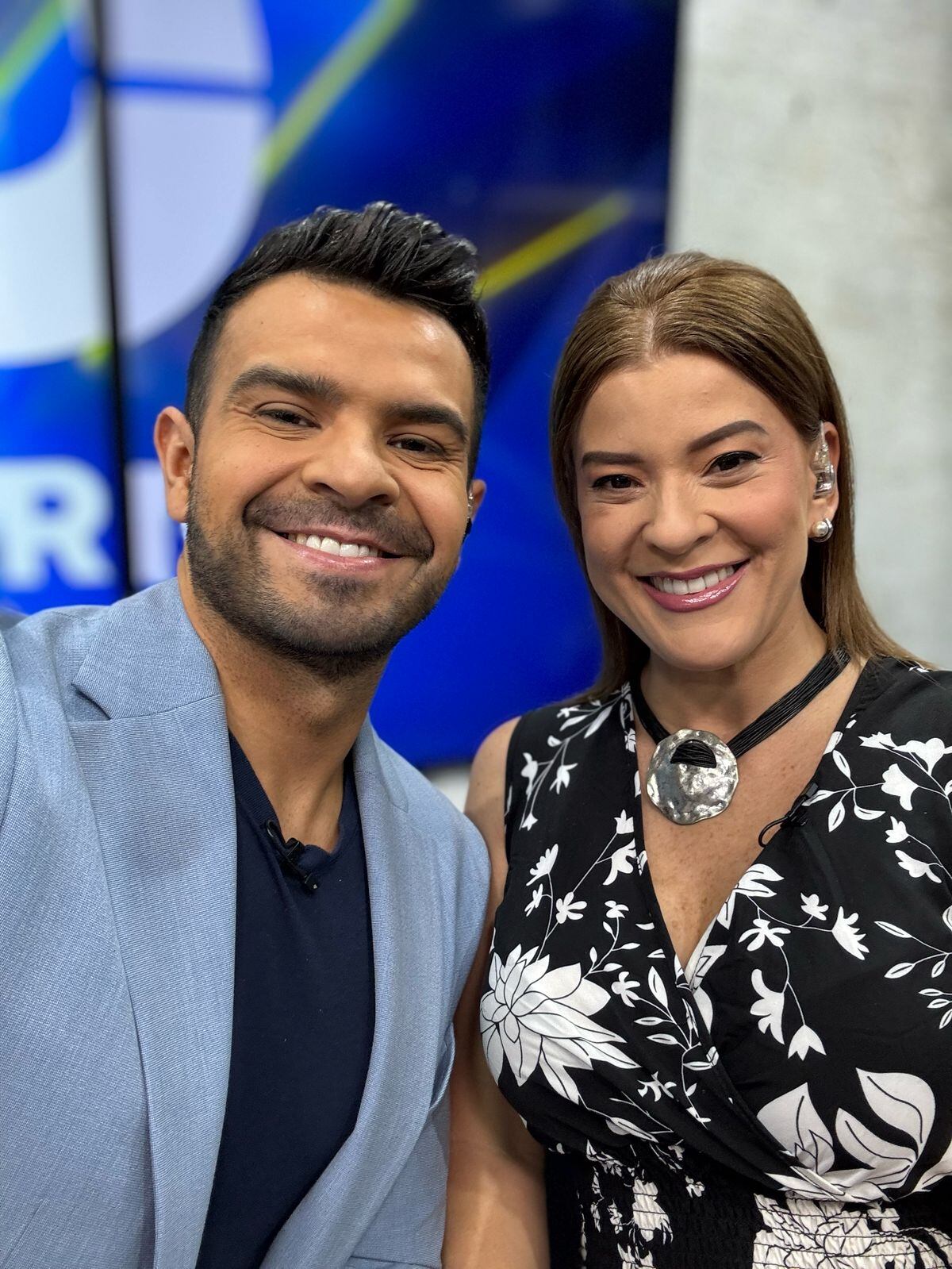 Fabiola Herra, Sergio González y la Tía Nena, de canal 8