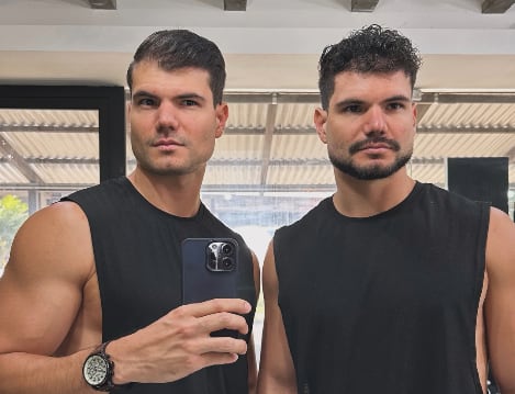 Esteban y Douglas Castillo, conocidos como los gemelos Castillo.
