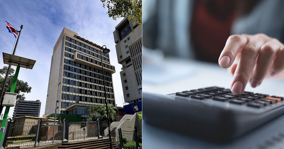 en la imagen la fachada de la ccss y una calculadora