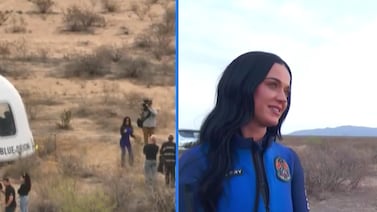 Katy Perry cantó ‘What a Wonderful World’ en el espacio