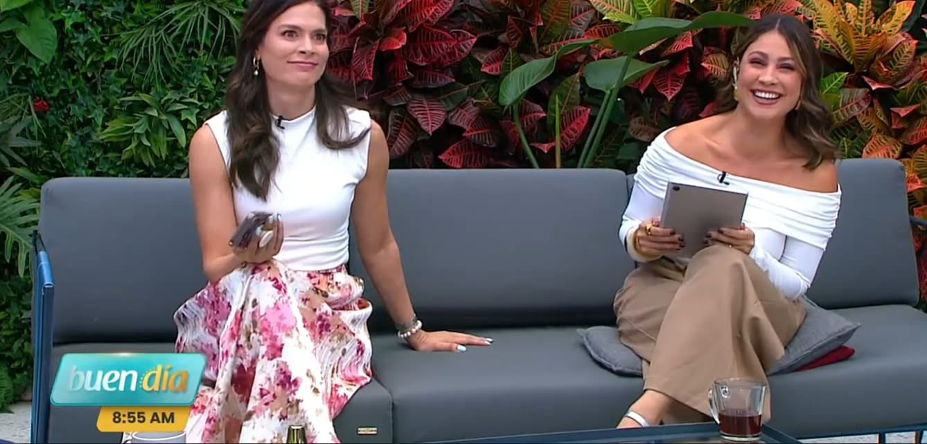 Jennifer Segura se mostró molesta porque en 'Buen día' se escuchó una 'mala palabra' al aire. Thais Alfaro reaccionó con risas nerviosas.