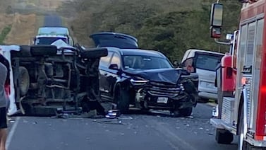 OIJ identifica a la víctima mortal del choque múltiple de Cañas y explica la posible causa del accidente que involucró a 4 autos y una moto