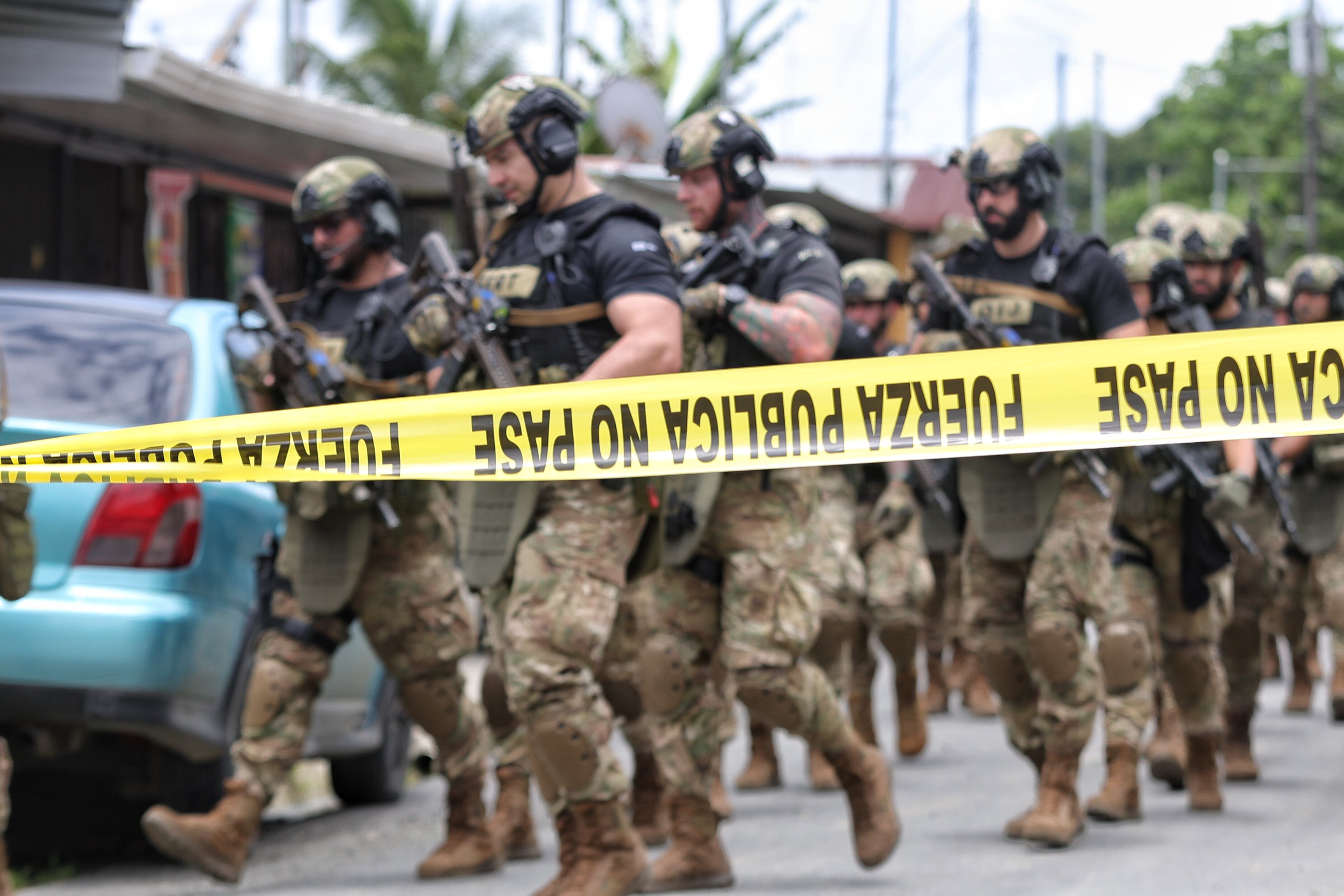 13/08/2025/ Allanamientos en barrio Atlántida para detener a socios de Tony Peña Russell, Caso se conoce como Tony’s boys Grupo se constituyó tras la captura de Tony el año pasado / foto John Durán