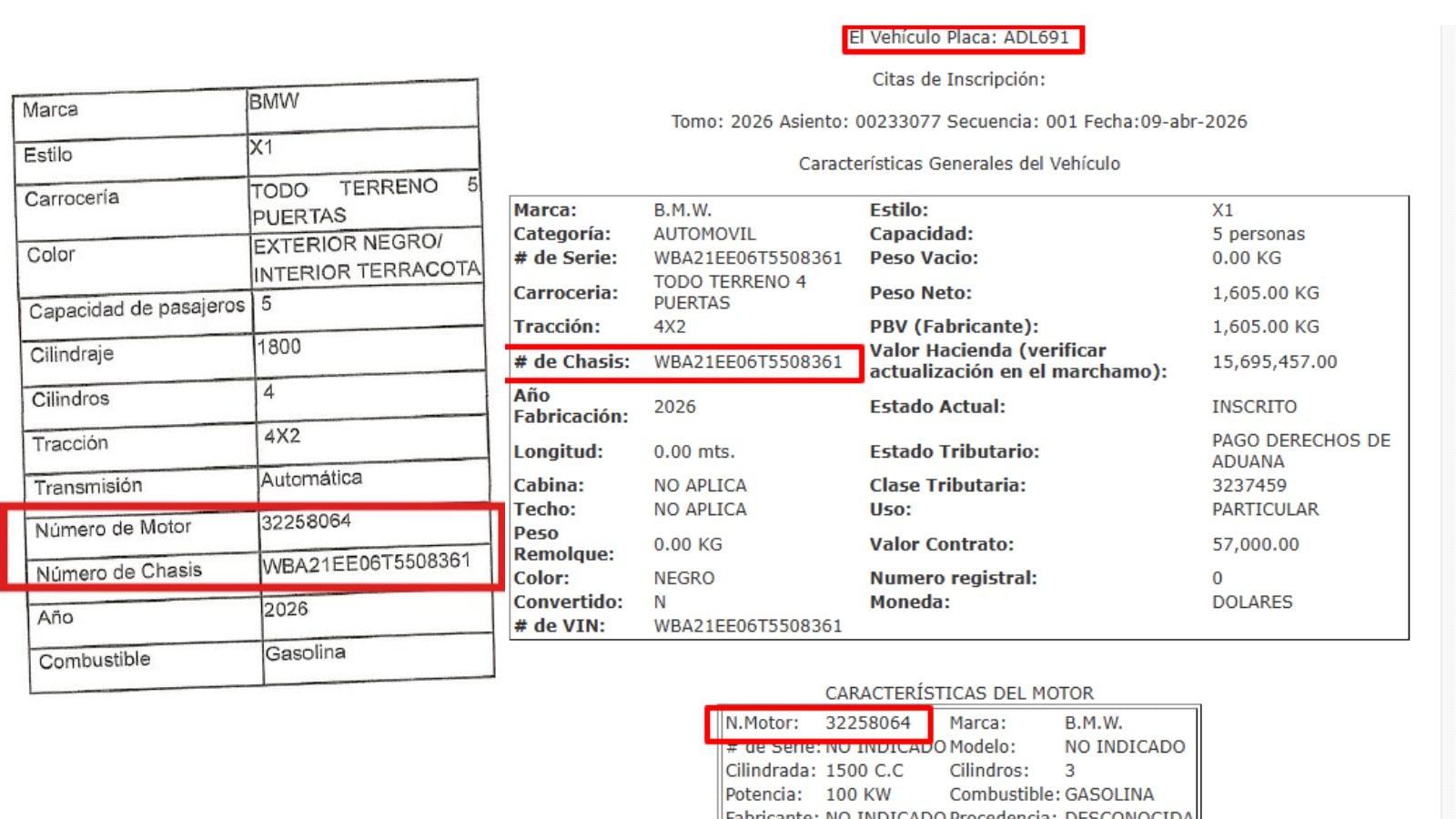 Especificaciones BMW Mayuli