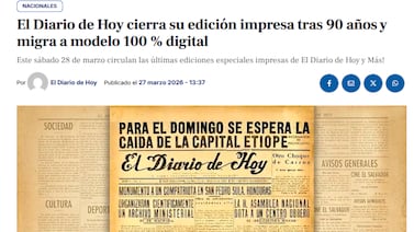 Periódico salvadoreño cierra su edición impresa tras 90 años