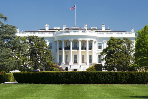 La Casa Blanca en Washington, D. C., capturada durante el período de transición presidencial en enero del 2025.