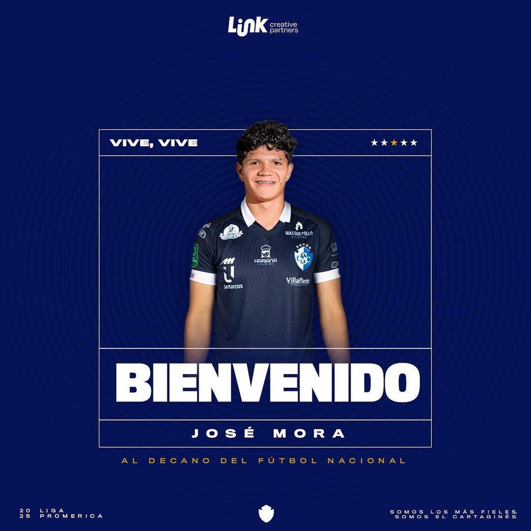 José Mora firmó un contrato con Cartaginés.