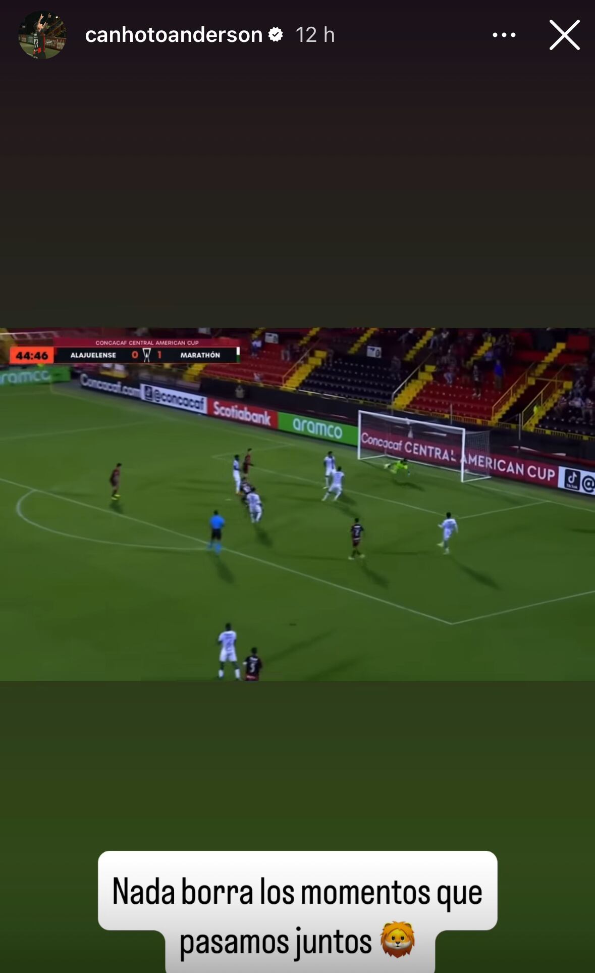 Anderson Canhoto se despidió de Liga Deportiva Alajuelense con una frase y varios videos de sus mejores momentos.