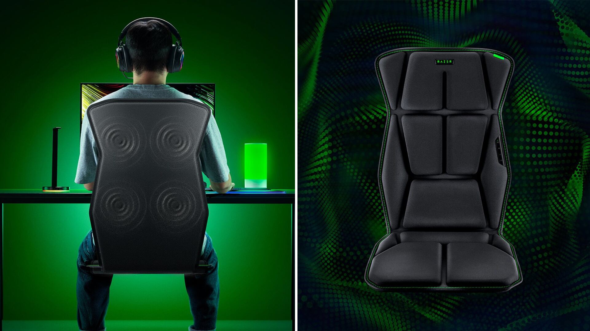 Razer presenta el cojín Freyja y los auriculares Kraken V4 Pro, integrando tecnología háptica y sonido envolvente para una experiencia inmersiva.