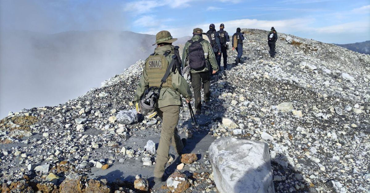 El operativo se llevó a cabo el pasado 25 de julio en el volcán Poás. (Foto: MSP)