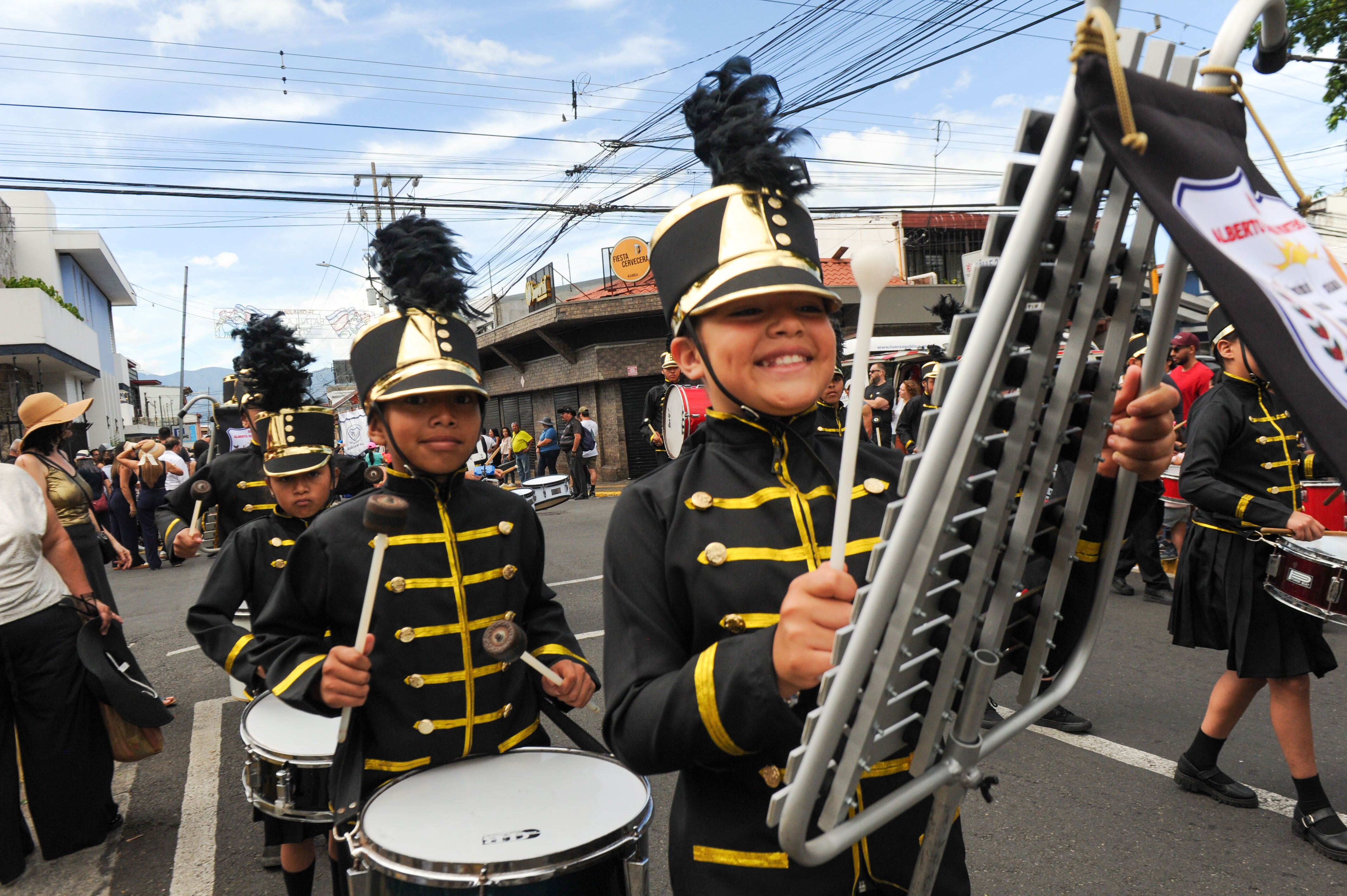 Actos de conmemoración de los 170 años de la Batalla de Rivas, en el parque Juan Santamaría, en Alajuela, este 11 de abril.