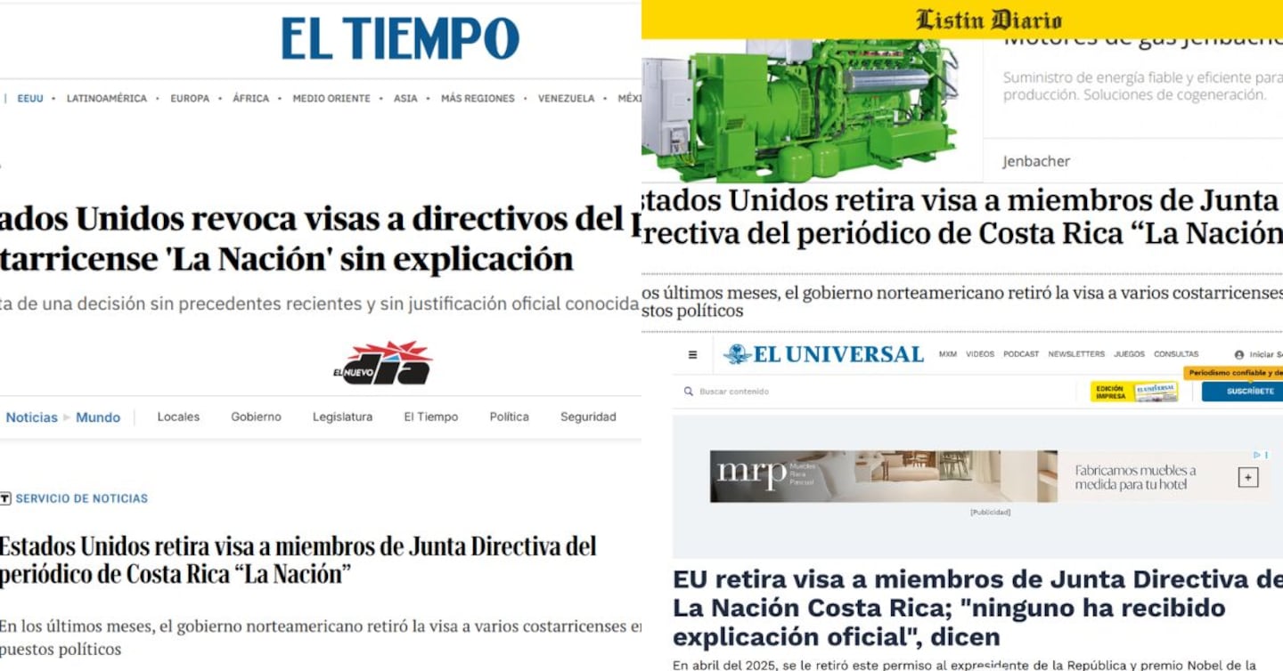 Retiro de visas a directivos de ‘La Nación’ genera cobertura de medios internacionales y alertas sobre libertad de prensa