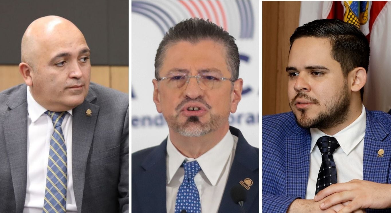 El presidente Rodrigo Chaves llamó "malnacidos y desgraciados" a los diputados del Partido Unidad Social Cristiana (PUSC), Alejandro Pacheco y Carlos Felipe García.