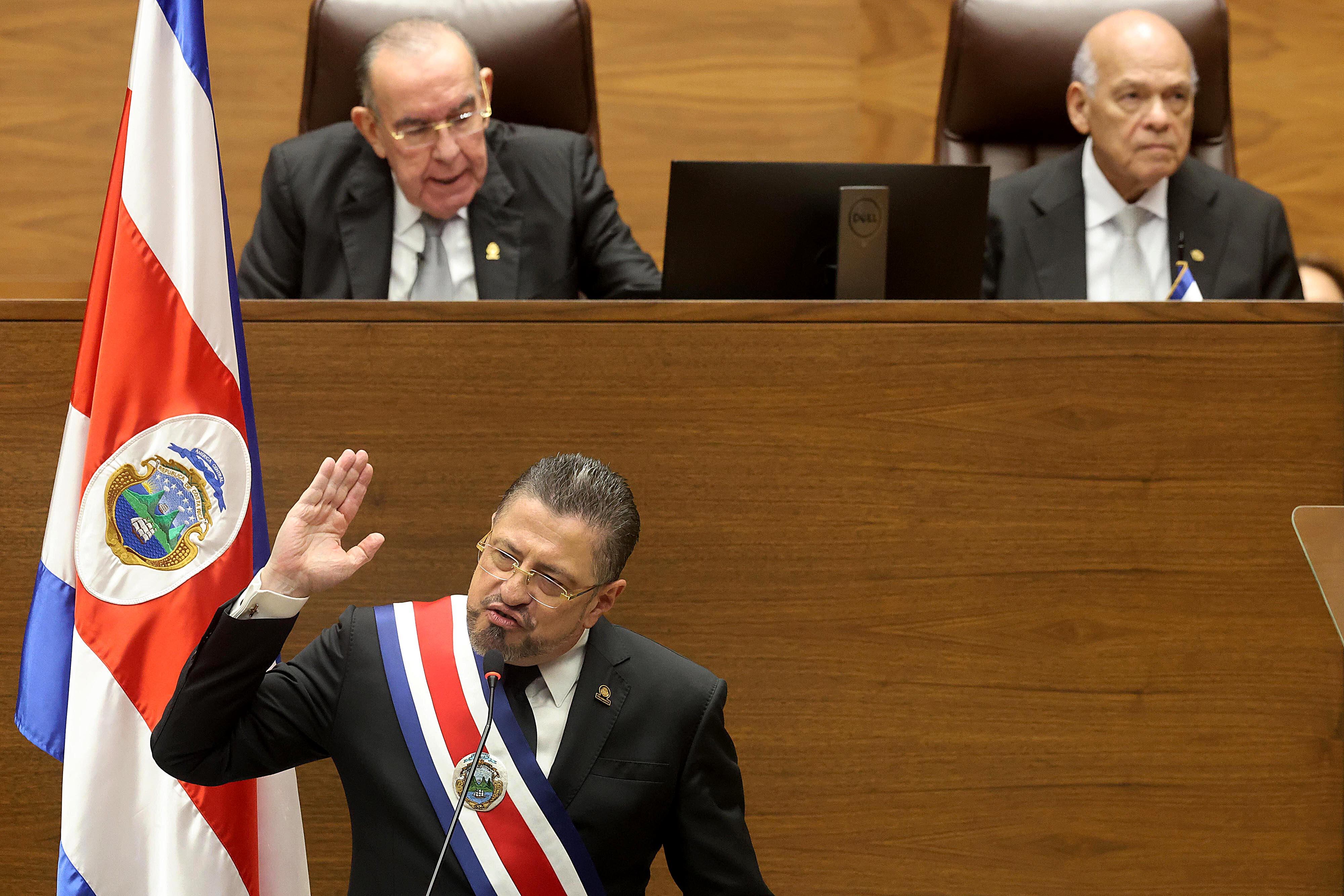02/05/2024 Asamblea Legislativa. Rendición de cuentas del segundo año de gobierno, por parte del mandatario Rodrigo Chaves, en el Plenario Legislativo. Foto: Rafael Pacheco Granados