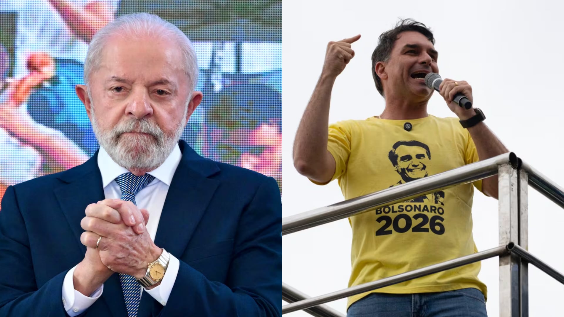 Datafolha ubica a Lula da Silva con 42% y a Flávio Bolsonaro con 38% de la intención de voto, lo que obligaría a definir la presidencia en una segunda vuelta.