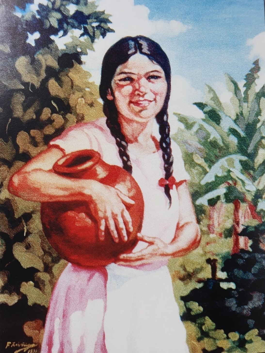 Francisco Zúñiga, “Campesina con tinaja”, óleo sobre tela, 69 x 54 cm, 1931