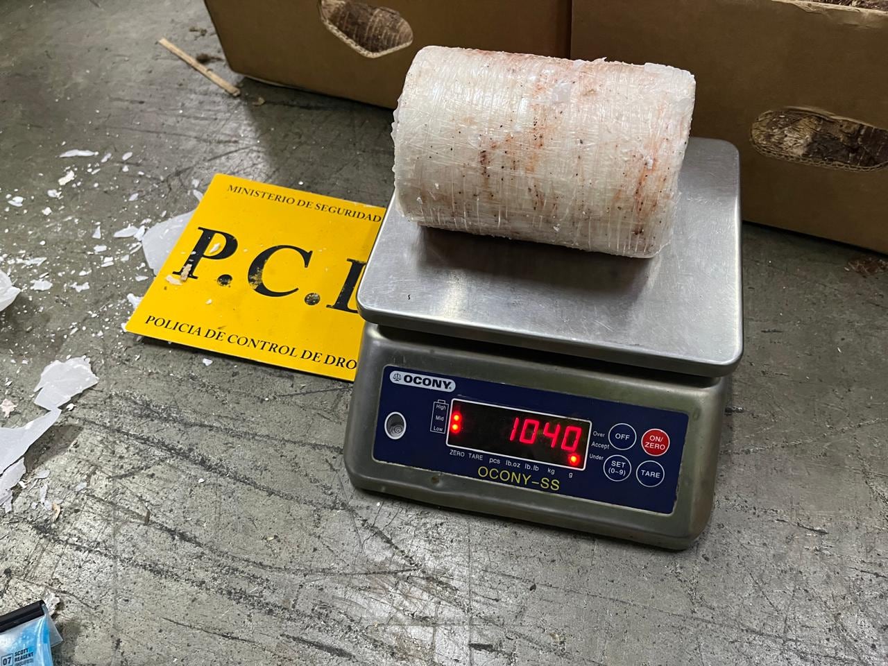 Cargamento de cocaína en malanga falsa decomisado en la Terminal de Contenedores de Moín (TCM).