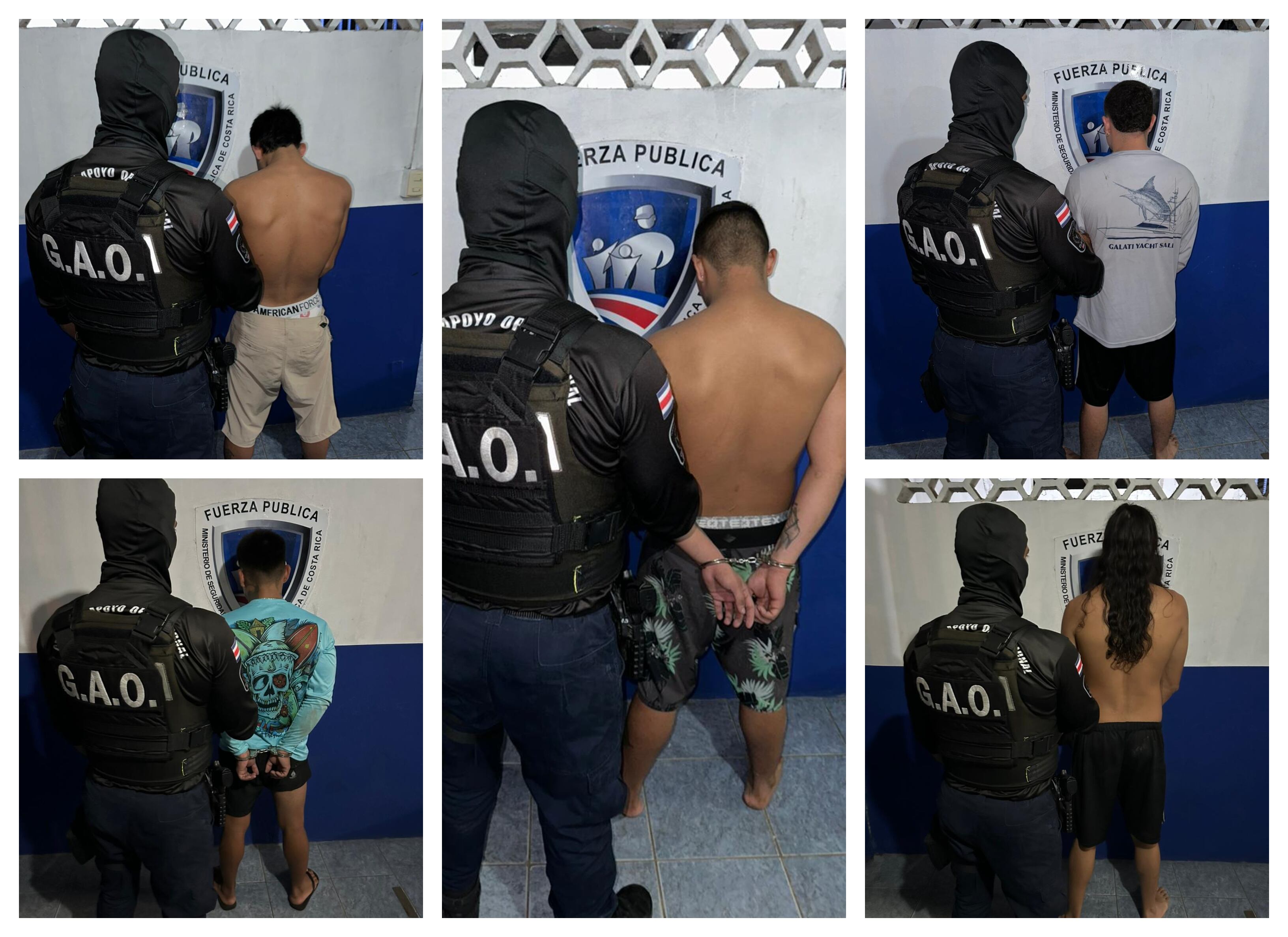 Detenidos Puntarenas