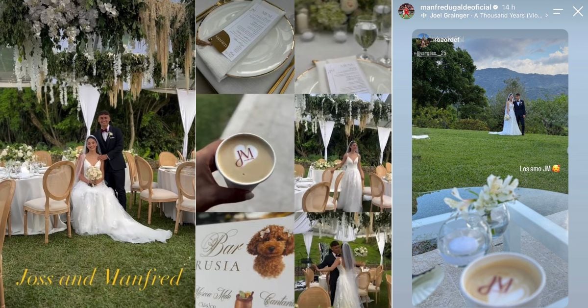 El matrimonio de Manfred Ugalde se postergó unos días por los amistosos de la Selección de Costa Rica y cuando se llevó a cabo, salió como los nuevos esposos soñaban.