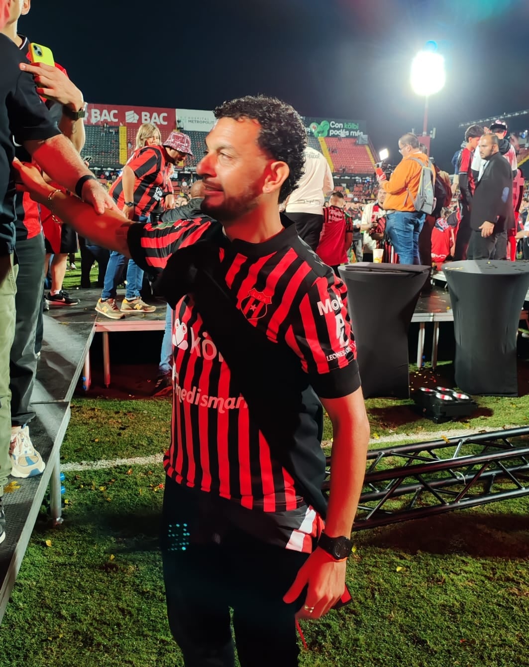 Michael Barrantes estuvo presente en la final de segunda ronda entre Liga Deportiva Alajuelense y Saprissa.