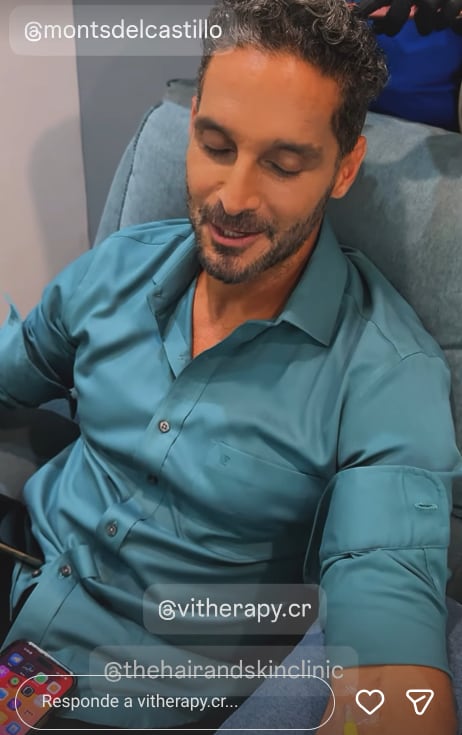 Bismarck Méndez se somete a tratamiento estético para combatir la calvicie.