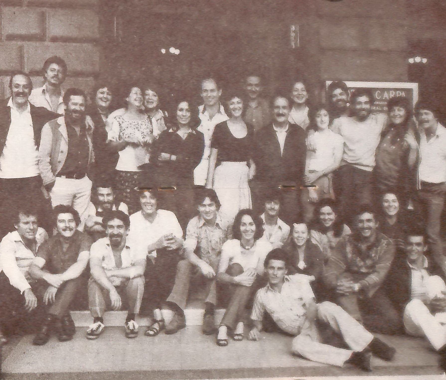 Parte del elenco de 'Divinas palabras' en 1981.