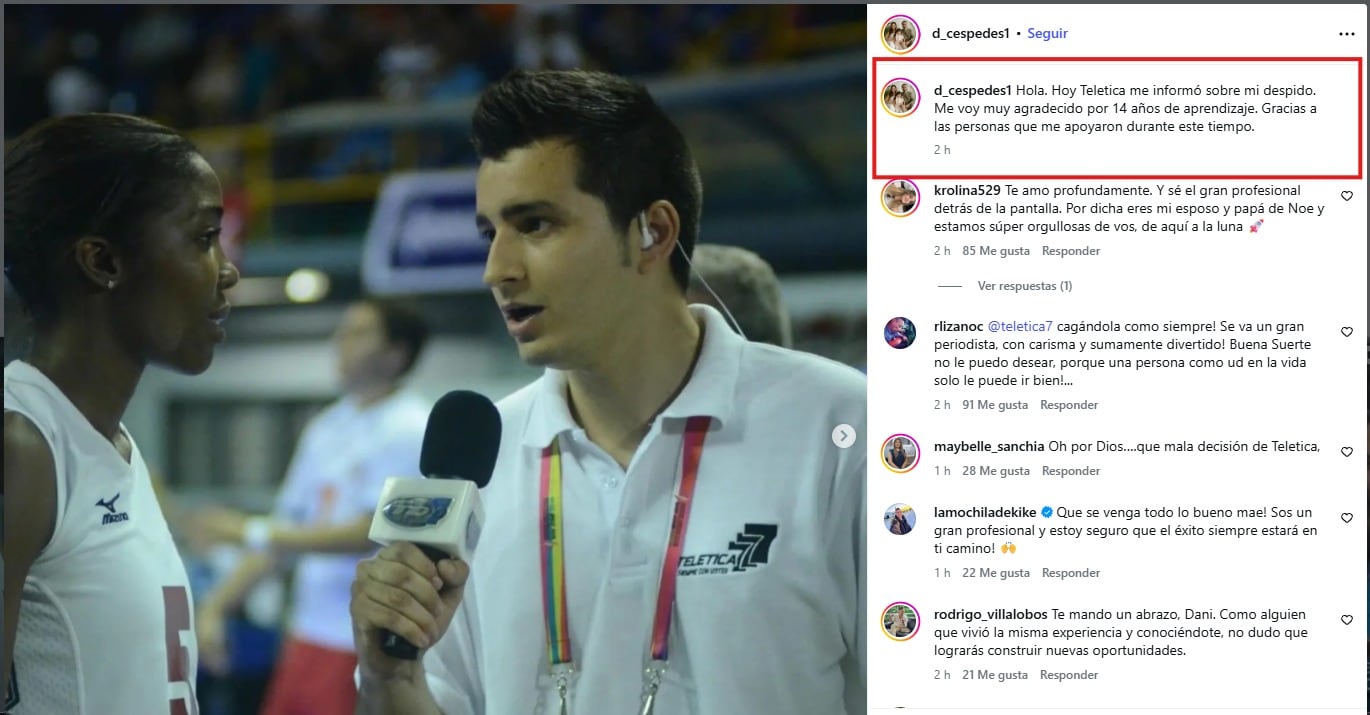 Comentarios salida Daniel Cespedes